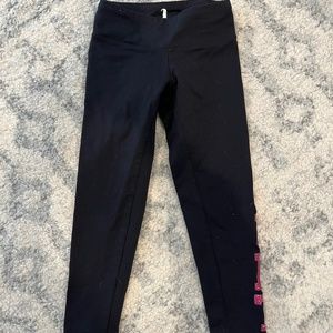 Girls black yoga pants